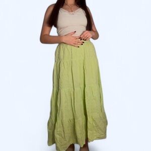 Lime Green Maxi Skirt